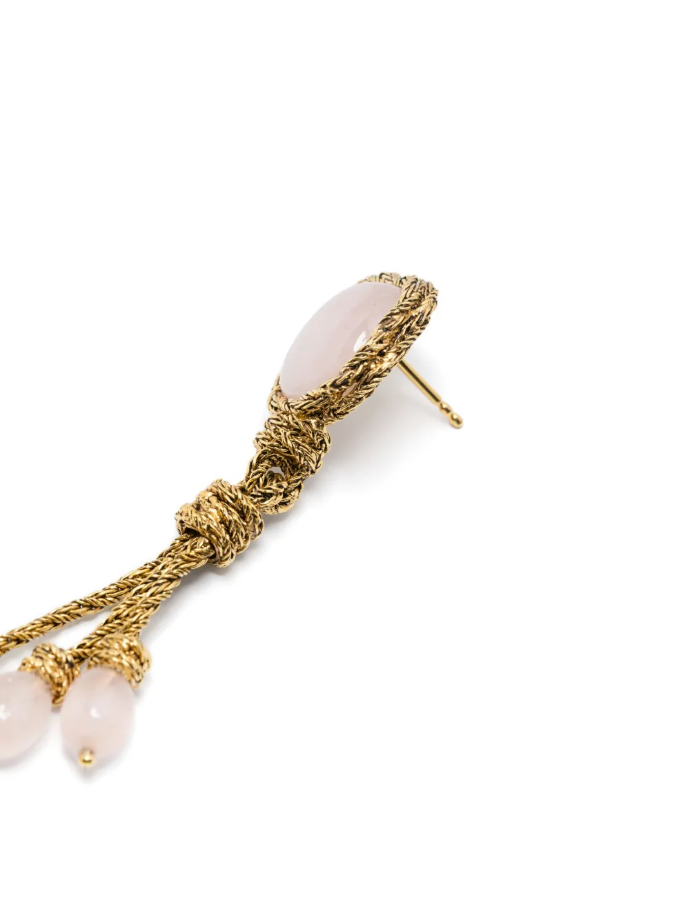 Aurelie Bidermann MIKI ROSE QUARTZ EARRINGS | Image 2