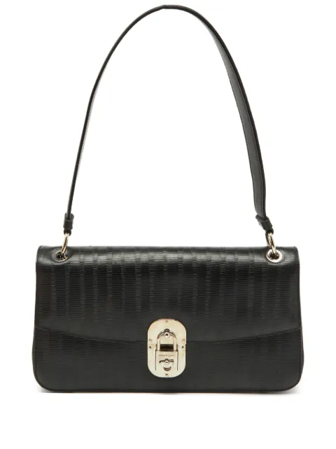 Ferragamo Pre-Owned Gancini-lock leather shoulder bag
