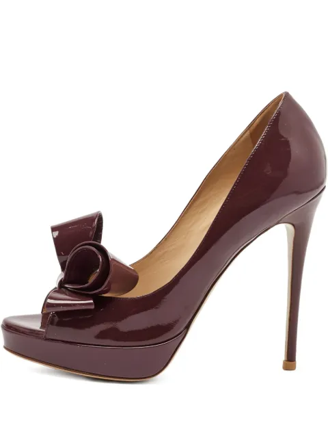 Valentino Garavani Pre-Owned 130mm bow-embellished pumps
