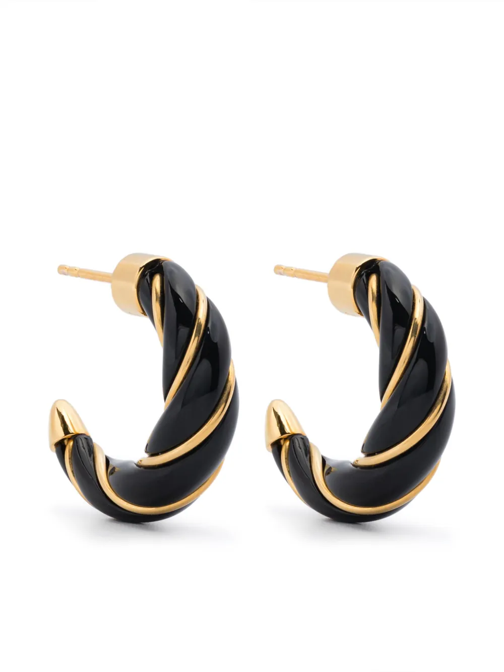 Aurelie Bidermann Diana twisted earrings mini | Gold | Image 1