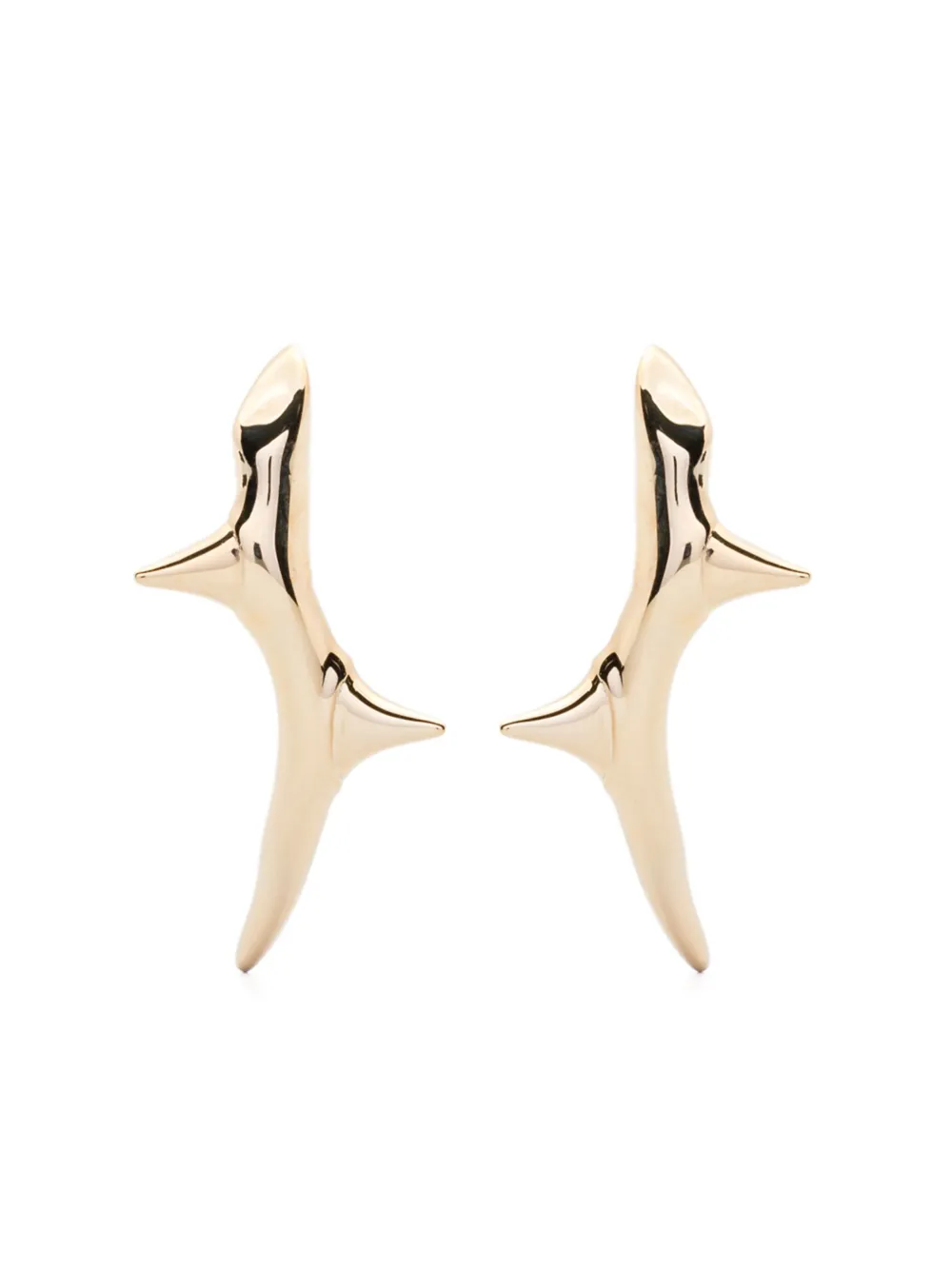 Shaun Leane Rose Thorn Climber earrings - ゴールドトーン Shaun Leane Rose Thorn Climber earrings - ゴールドトーン
