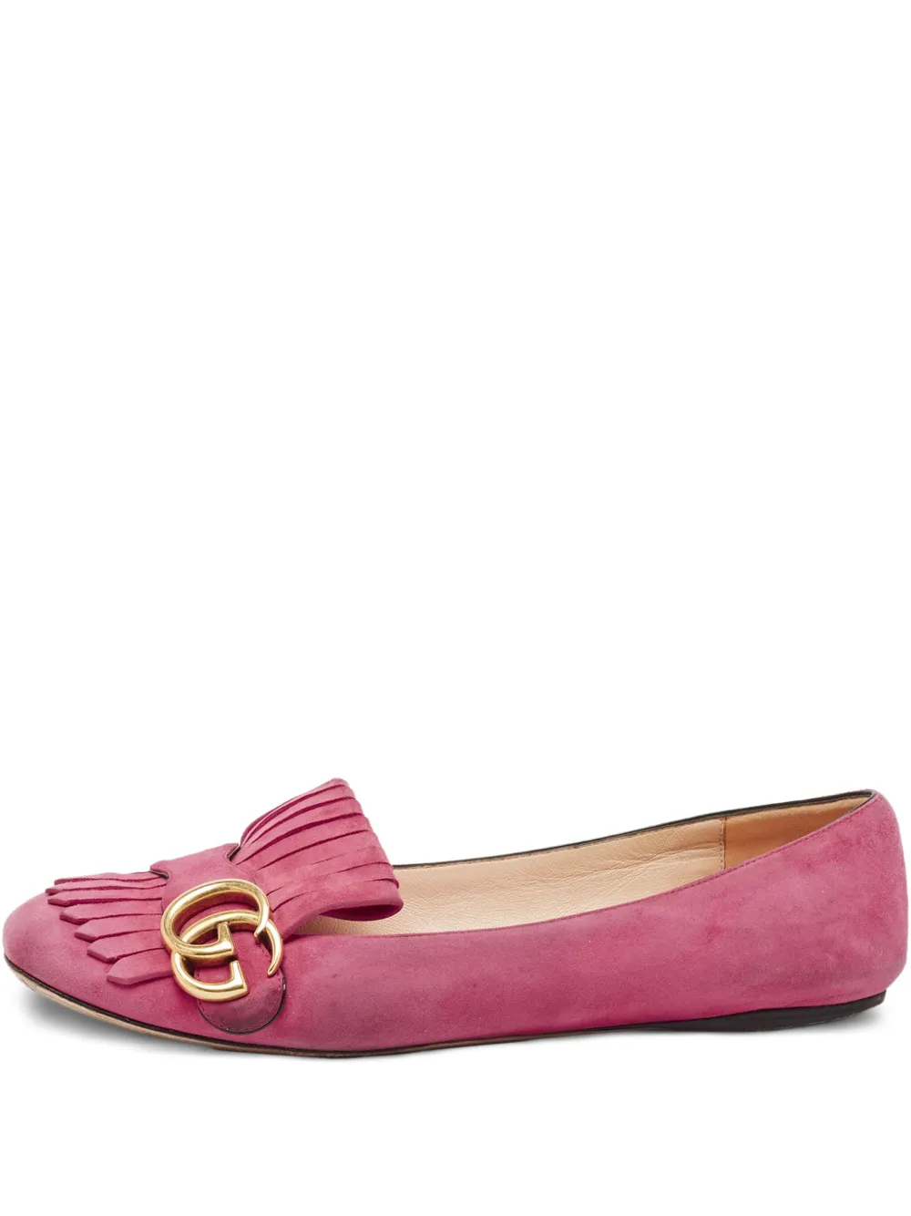 Gucci Pre-Owned GGマーモント フラットシューズ - ピンク Gucci Pre-Owned GGマーモント フラットシューズ - ピンク
