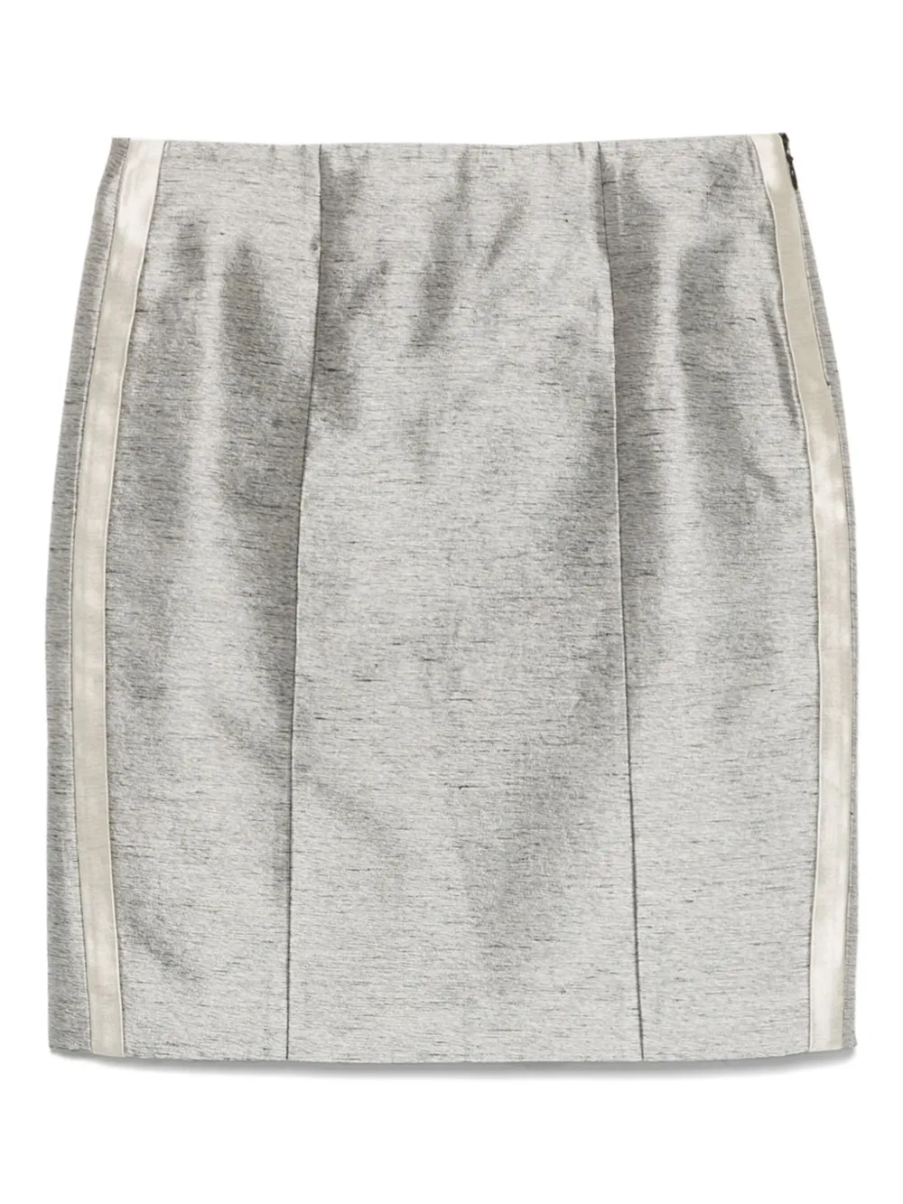 Balenciaga Pre-Owned falda de seda y lino 2010 | plateado | Image 1