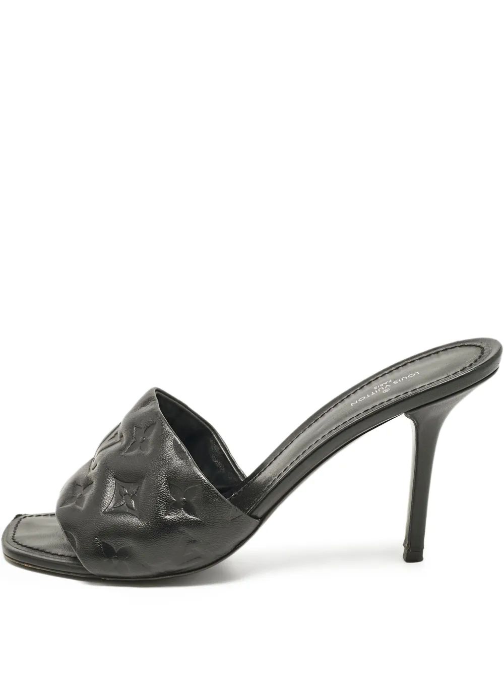 Louis Vuitton Pre-Owned leather heeled sandals | Black | Image 1