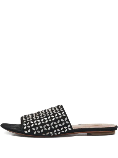 Alaïa Pre-Owned suede slides