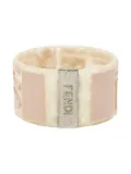Fendi Pre-Owned logo-appliqué bangle - Neutrals