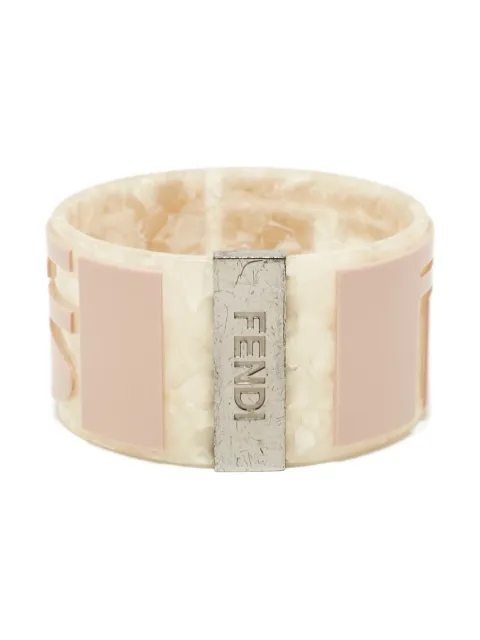 Fendi Pre-Owned logo-appliqué bangle