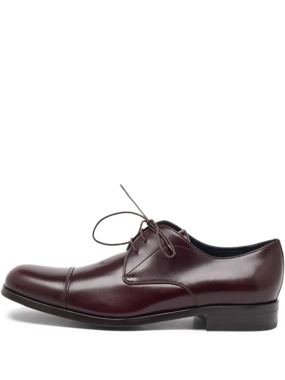 Ferragamo Pre-Owned derbies en cuir | rouge | Image 1