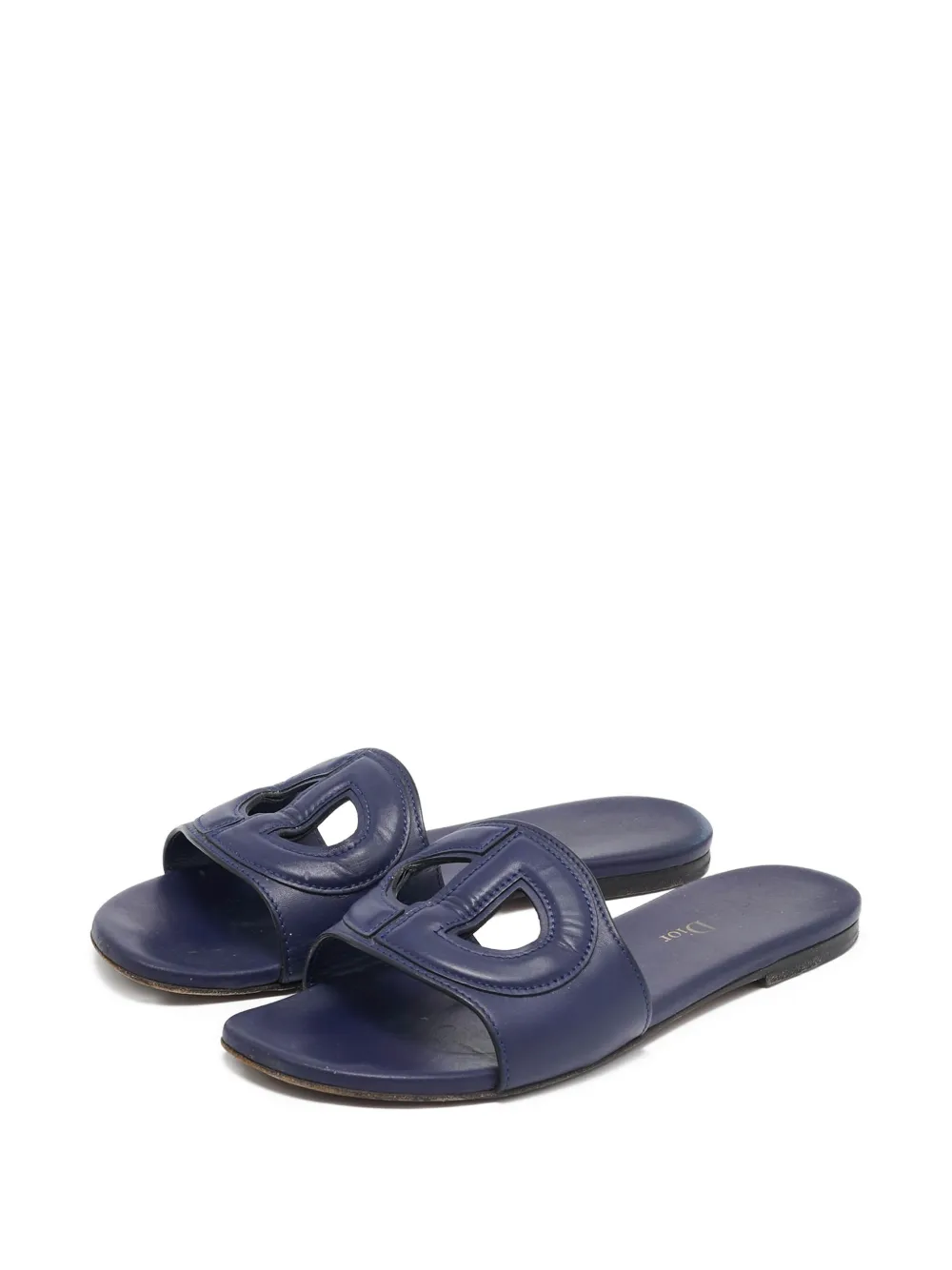 Christian Dior Pre-Owned D-Club leather slides | Image 2