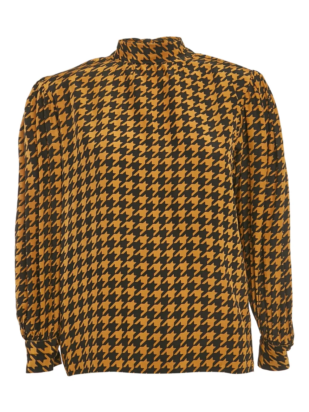 Saint Laurent Pre-Owned blusa con estampado pied de poule | Image 2