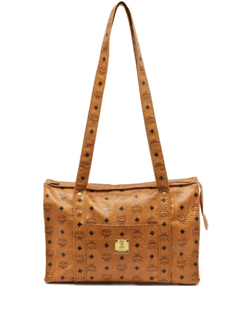 MCM Pre-Owned signature Visetospattern shoulder bag
