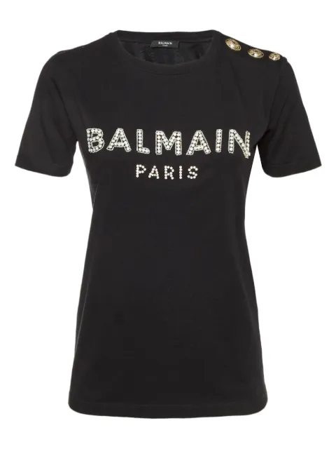 Balmain Pre-Owned logo-embellished T-shirt