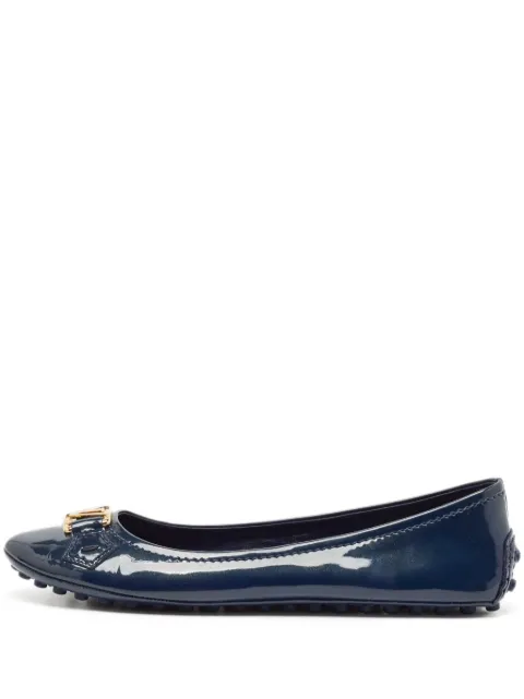 Louis Vuitton Pre-Owned LV-plaque ballet flats