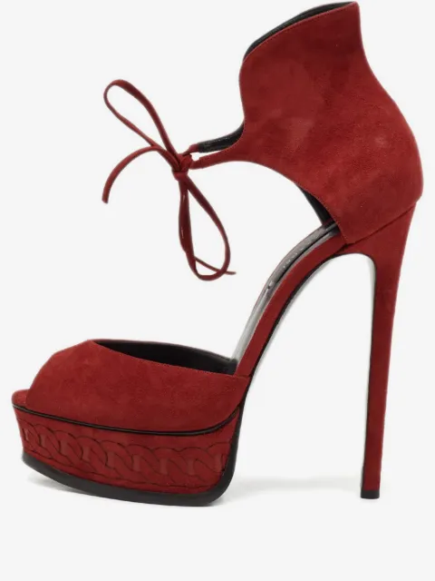 Casadei Vintage 150mm suede heeled sandals