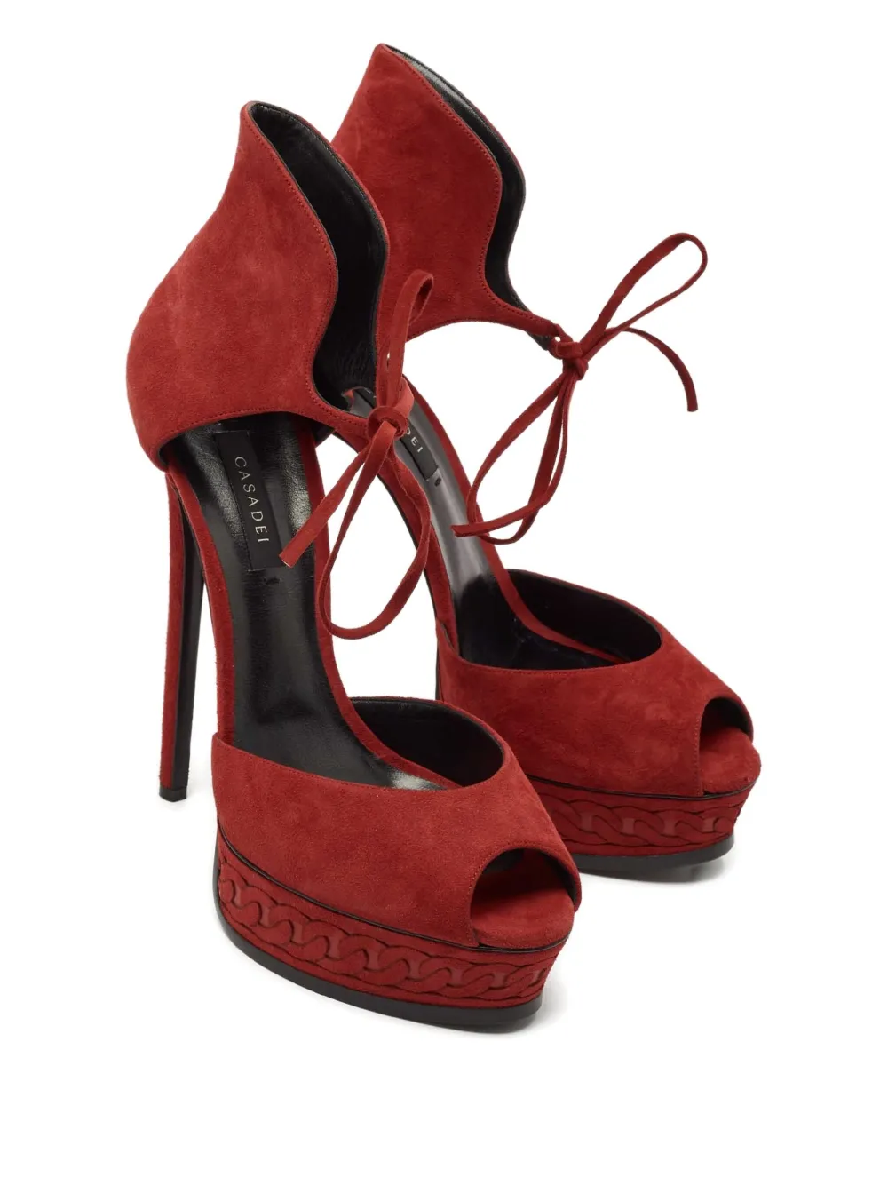 Casadei Vintage 150mm suede heeled sandals | Image 2