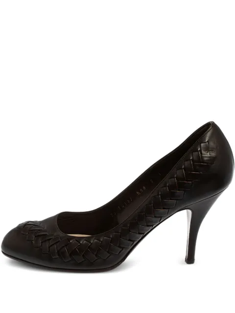 Ferragamo Pre-Owned zapatillas con aplique de moño y tacón de 90mm 2024