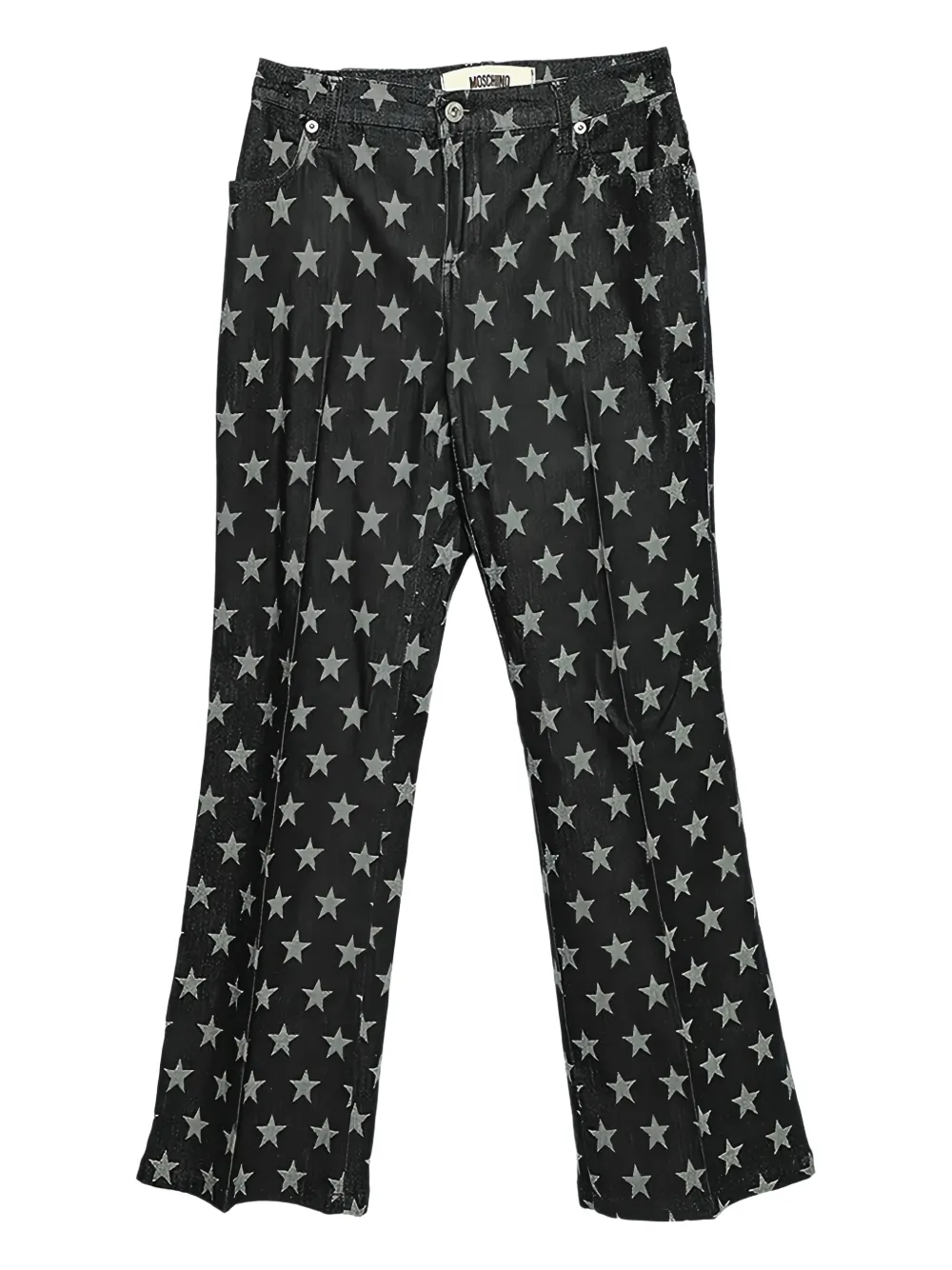 Pre-owned Moschino Star-print Flared Trousers