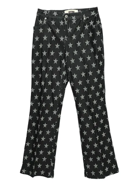 Moschino Pre-Owned star-print flared trousers