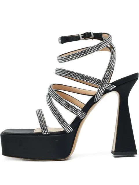 MACH & MACH pre-owned strappy embellished platform sandals