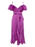 Temperley London Pre-owned ruffled wrap dress - Purple