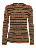 Missoni Pre-Owned patterned-jacquard T-shirt - Green