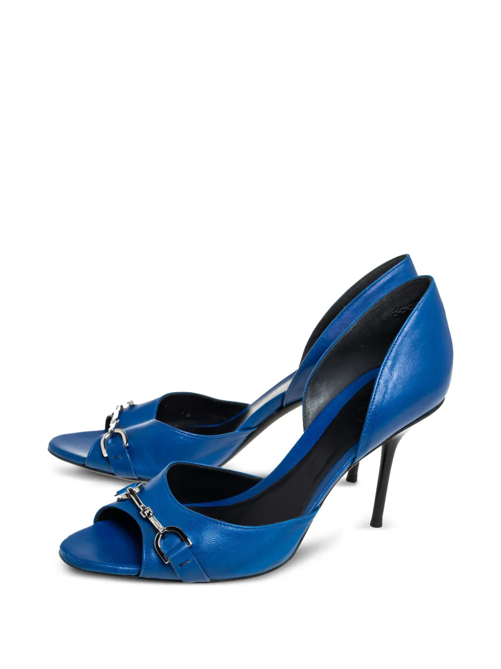 Gucci Pre-Owned 95mm Horsebit pumps - Blauw