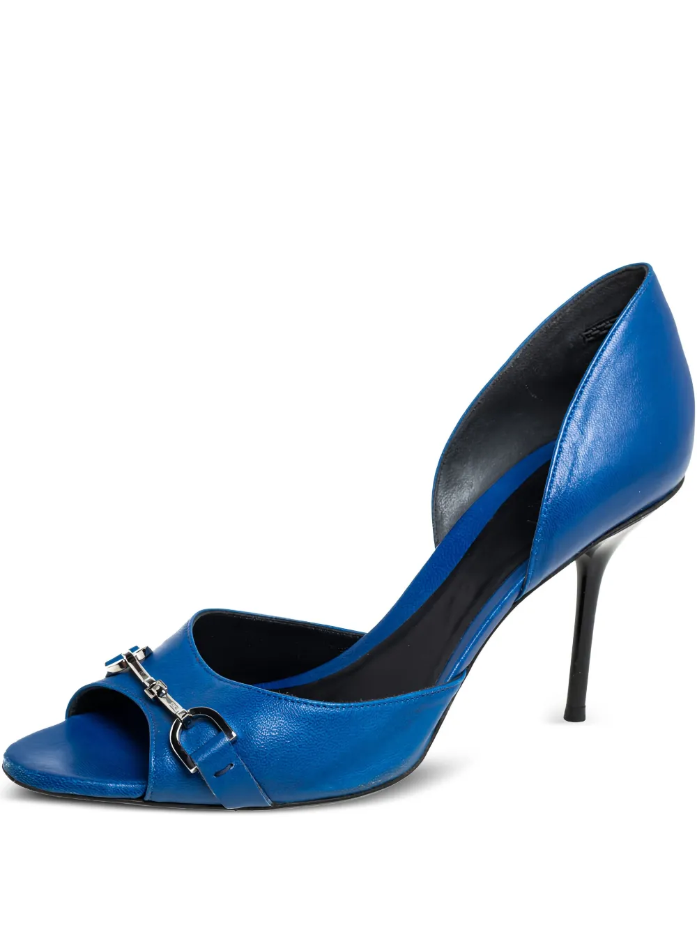 Gucci Pre-Owned 95mm Horsebit pumps | Blue | Image 1