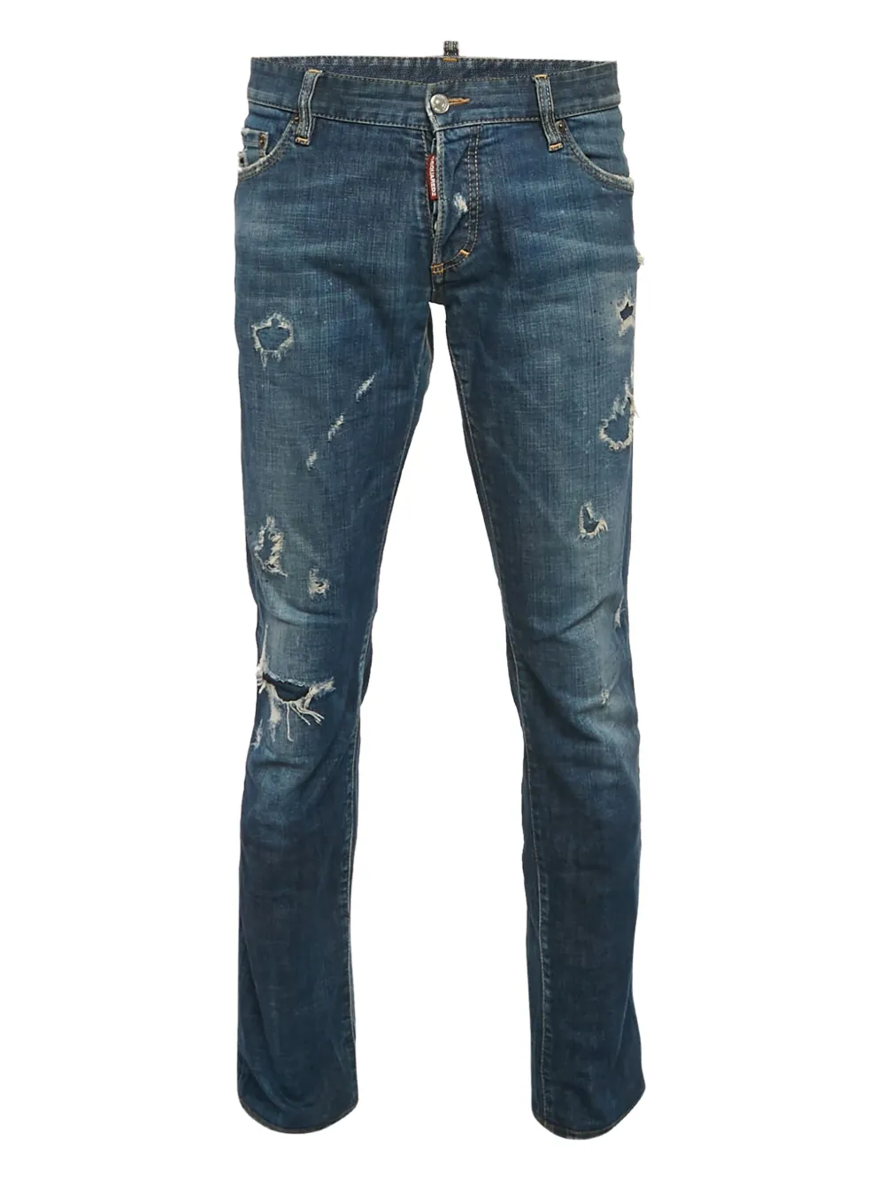 DSQUARED2 jeans rectos con efecto envejecido | azul | Image 1