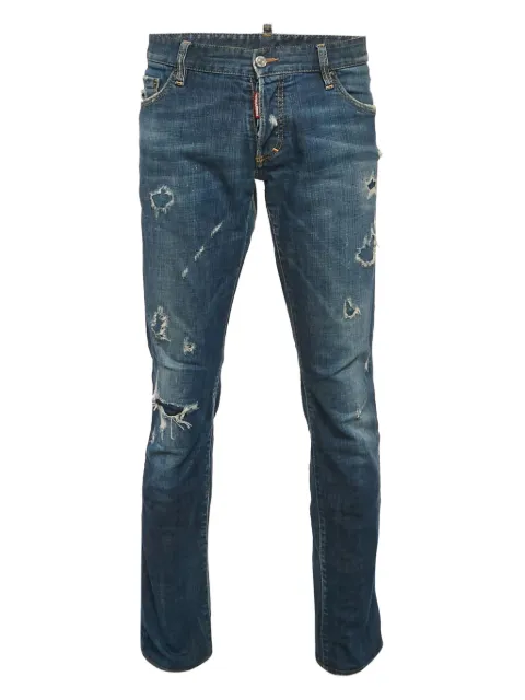 DSQUARED2 distressed straight-leg jeans