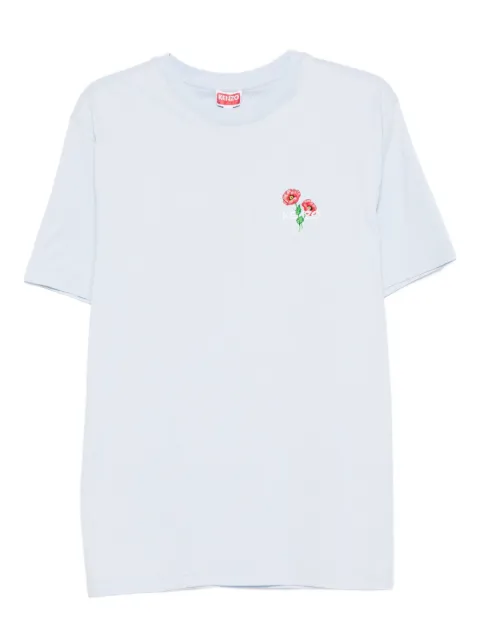 Kenzo Camiseta com bordado floral