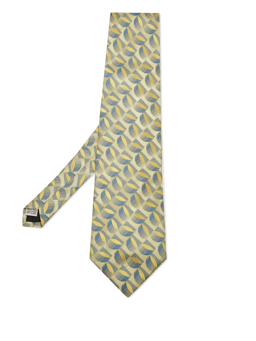 Gianfranco Ferré Pre-Owned geometric-pattern tie | Yellow | Image 1