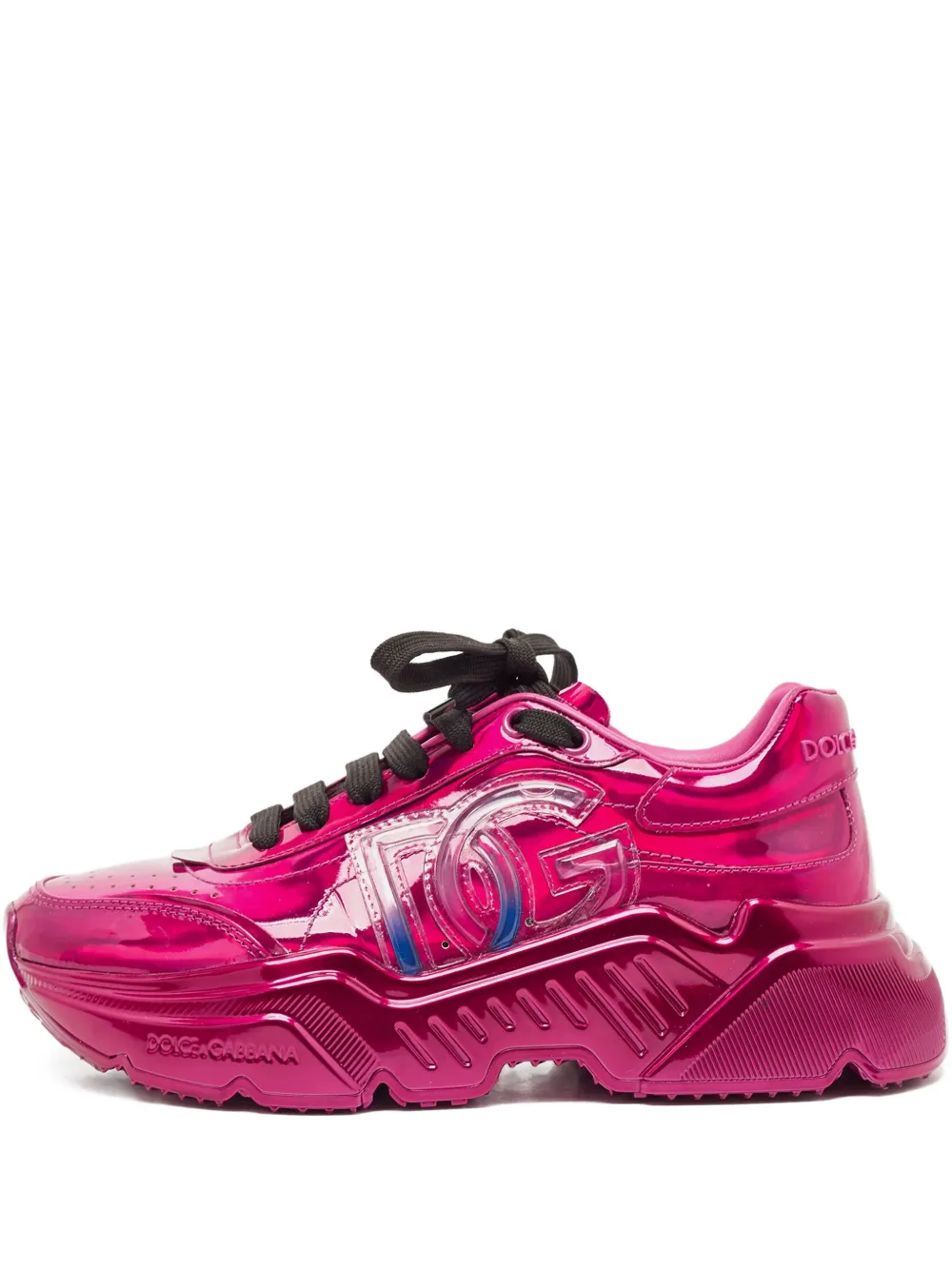 Dolce & Gabbana Pre-Owned Sneakers met DG-logo | Roze | Image 1