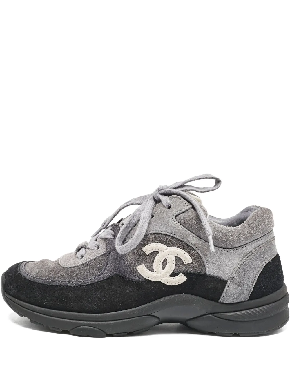CHANEL Pre-Owned Interlocking-CC sneakers | Grey | Image 1