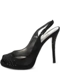 Stuart Weitzman pre-owned 120mm peep-toe stiletto heels - Black