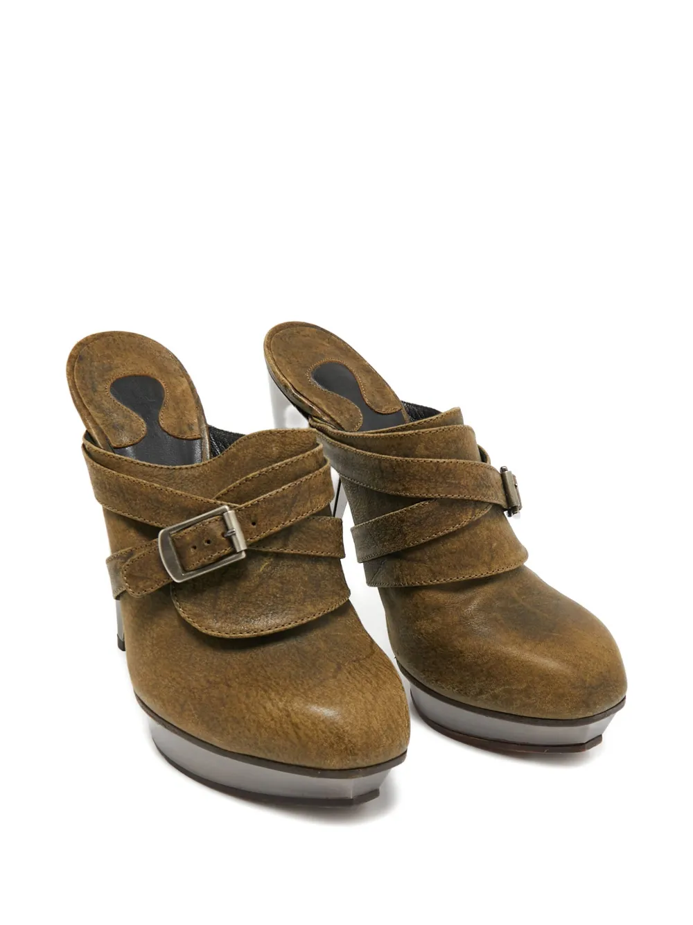 Chloé Pre-Owned 130mm buckle platform mules | Image 2