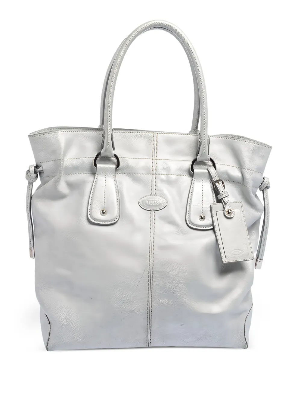 Tod's Vintage Restyling D Bag metallic leather tote | Silver | Image 1
