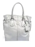 Tod's Vintage Restyling D Bag metallic leather tote - Silver