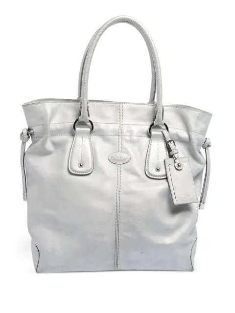 Tod's Vintage Restyling D Bag metallic leather tote