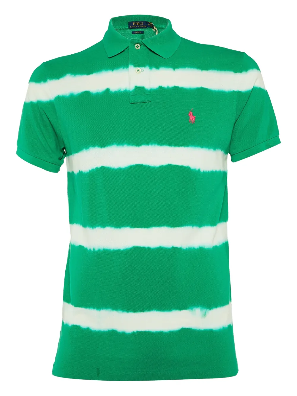 Polo Ralph Lauren Vintage tie-dye striped polo shirt | Green | Image 1