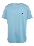 Burberry Pre-Owned Brit logo-embroidered T-shirt - Blue