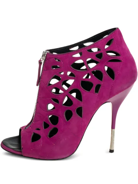 Giuseppe Zanotti Vintage 120mm cut-out peep-toe ankle boots