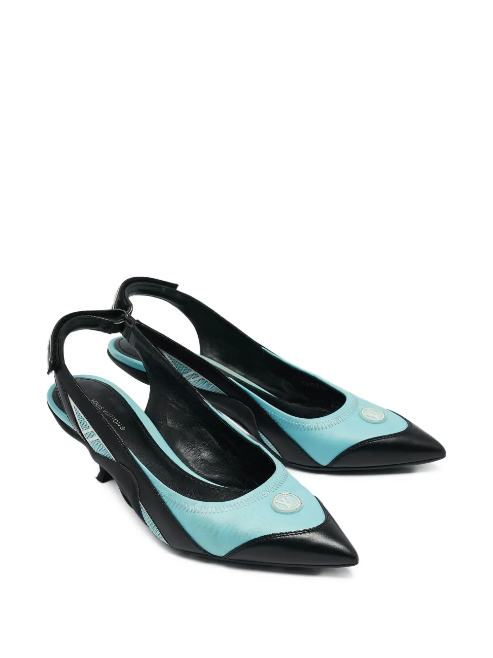 Louis Vuitton Pre-Owned 70 mm Archlight slingback pumps met puntige neus - Blauw