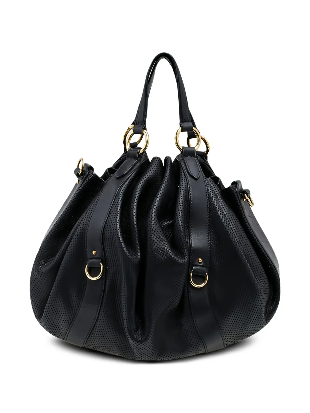 Polo Ralph Lauren Vintage pre-owned perforated-leather drawstring tote bag | Image 2