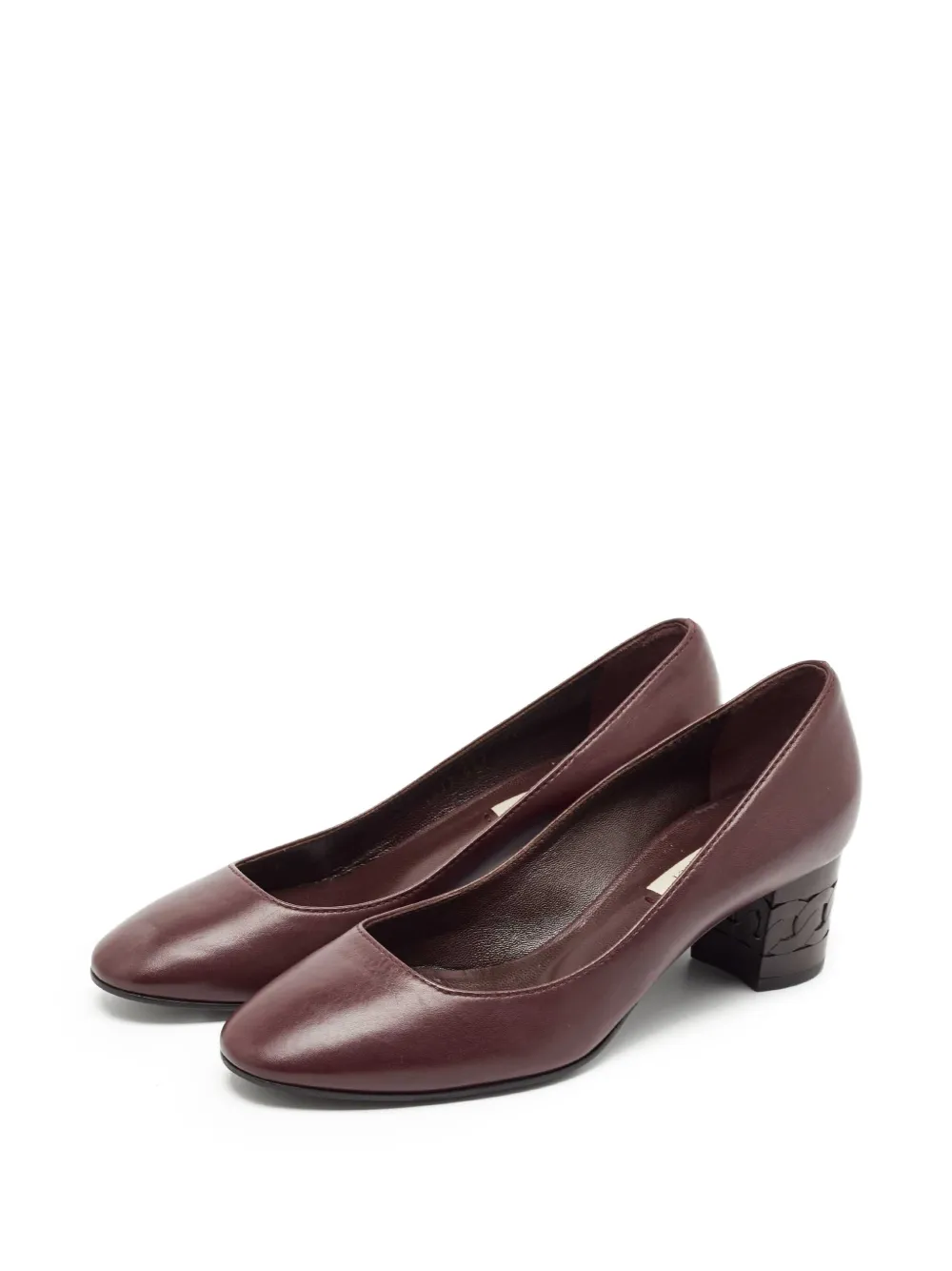 Casadei Vintage pre-owned 55mm block-heel pumps | Image 2