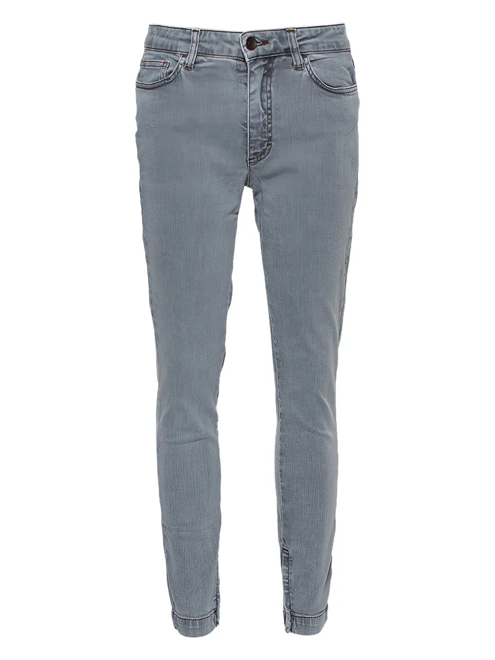 Dolce & Gabbana Pre-Owned logo-patch skinny jeans | Grey | Image 1