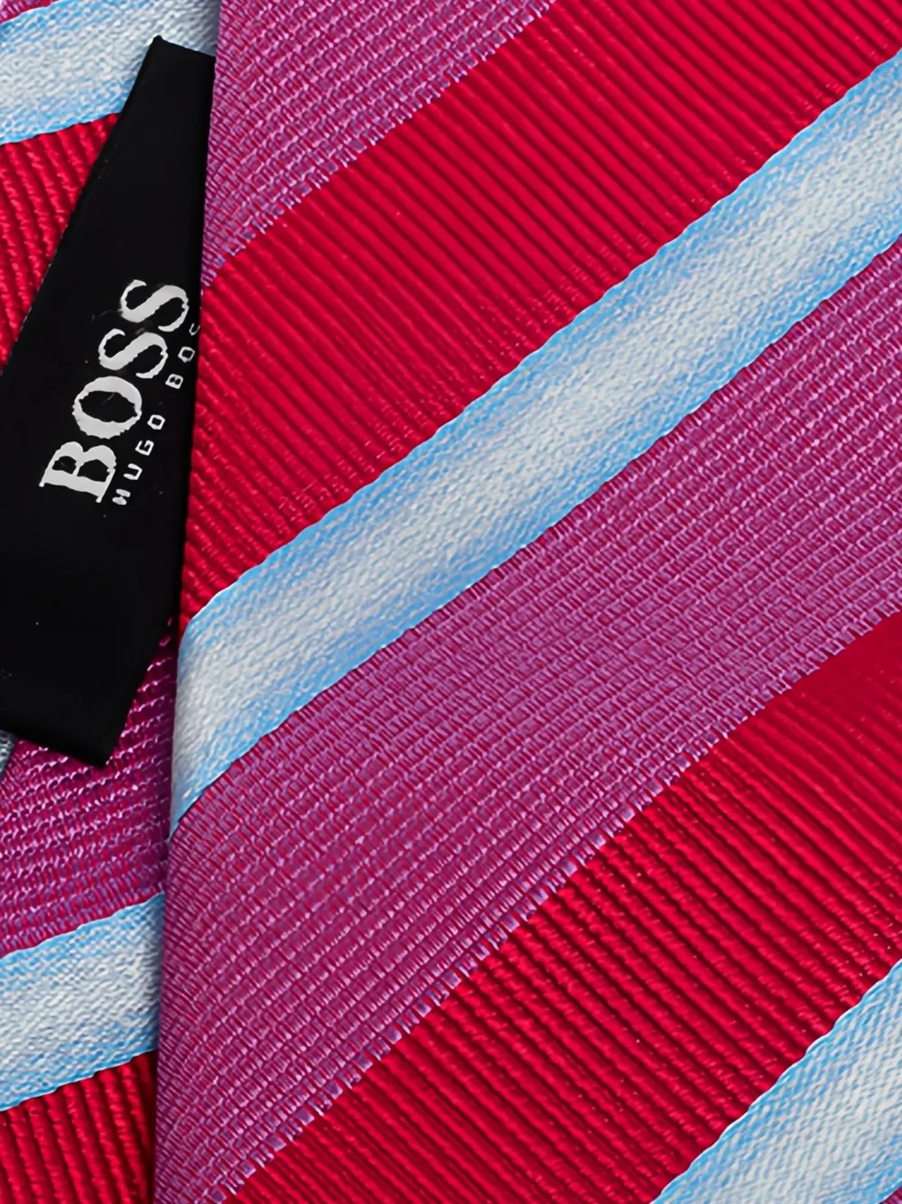 Pre-owned Hugo Boss  Striped Silk Tie
