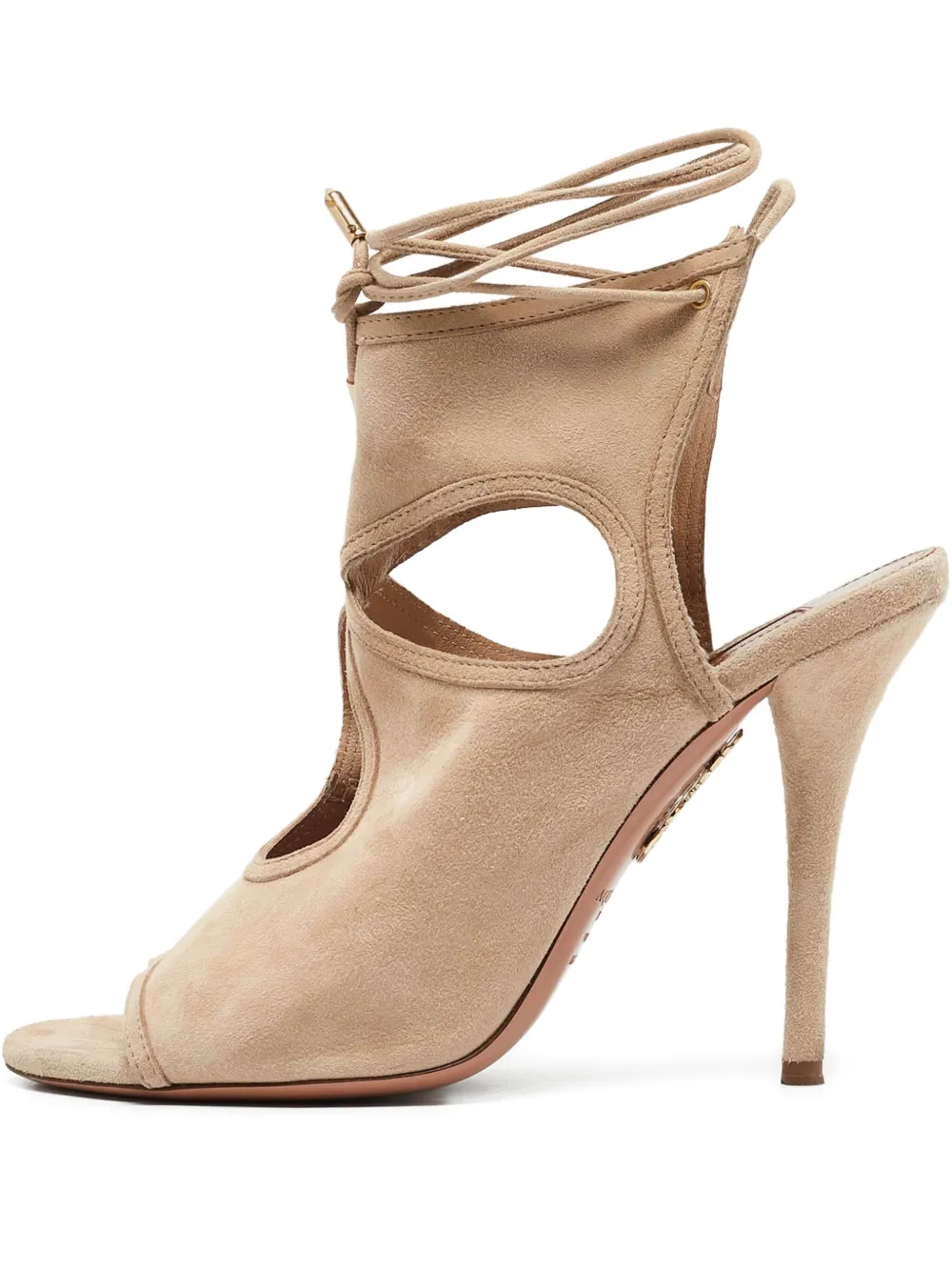 Aquazzura pre-owned 85mm Sexy Thing sandals | Neutrals | Image 1