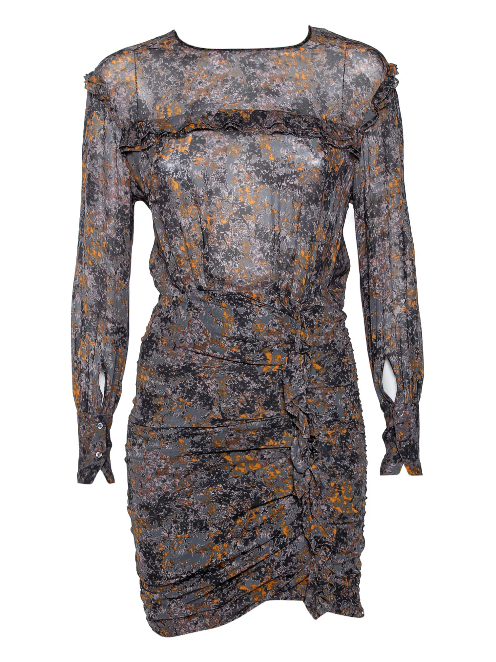 Isabel Marant Vintage Abito con ruches - Nero