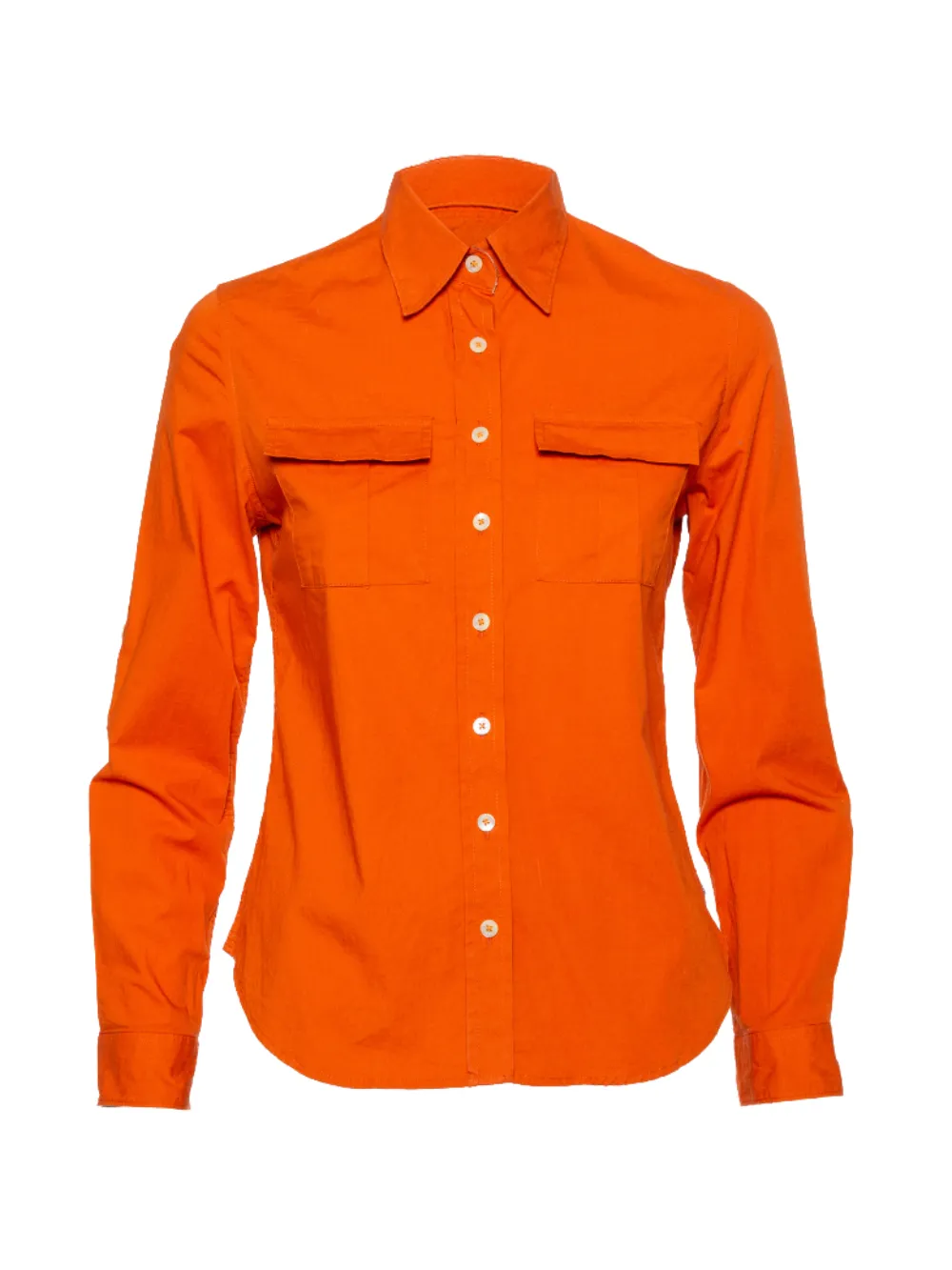 Burberry Pre-Owned cotton flap-pocket shirt - Arancione