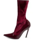 Balenciaga Pre-Owned 110mm leather heeled boots - Red